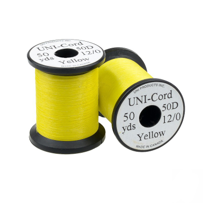 Нить UNI Gold 12/0 50yds. 50 denier Yellow