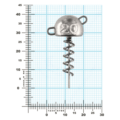 Мормыш Огрузка "Гриб Штопор" 30 мм, вес 20 гр (St-30-20)