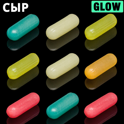 Силиконовая приманка Soorex Pro Barrel 27x9mm цв. #215 Glow Mix Cheese 9pcs