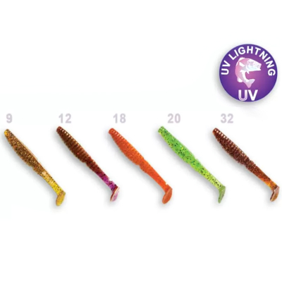 Силиконовая приманка Crazy Fish Scalp Minnow 3.2" 7-80-M52-6 кальмар цв. MIX 52