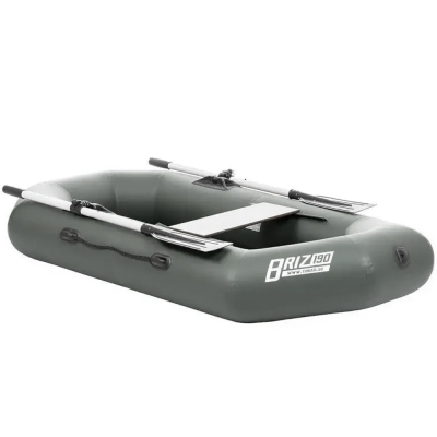 Лодка Бриз 190 с веслами серый (Тонар)
