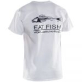 Футболка Grundens Eat Fish T-Shirt, White, L