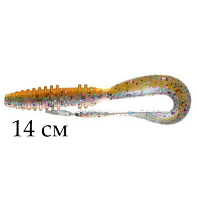 Твистер Noeby S3117 цвет NW209, 14cm/13g, уп.4 штуки