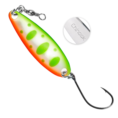 Блесна колеблющаяся Daiwa Chinook Gekiatsu 10 цвет Y.OB