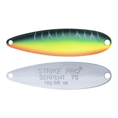 Блесна колеблющаяся Strike Pro Serpent Double 75M незацейпляка-двойник, 18,0 гр. 7,5 см. ST-010BD #A223S-RP-CP