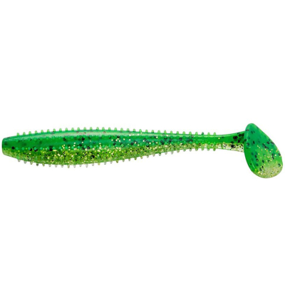 Силиконовая приманка Helios Shaggy 3,35"/8,5 см Green Peas 5шт. (HS-16-051)