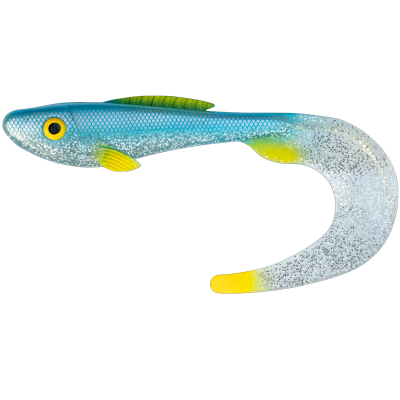 Силиконовая приманка Abu Garcia Beast Curl Tail 170mm цв. Blue Lagoon