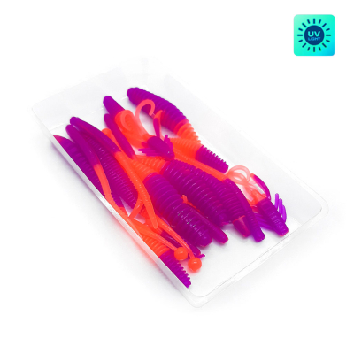 Силиконовая приманка Chuper Trout Mix 2.0 Сыр Violet UV+Red UV