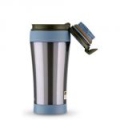 Термос-кружка Thermos JND MSB 863874 цв. синий металлик с черной крышкой