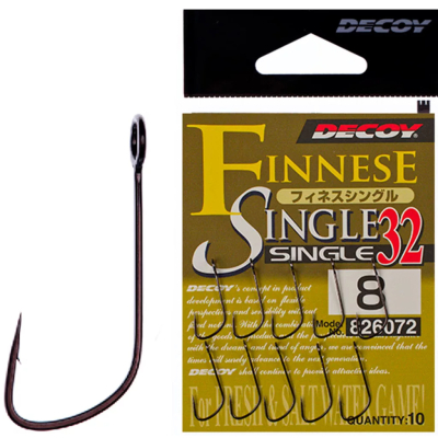 Крючок одинарный Decoy Single 32 #14
