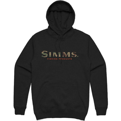 Толстовка Simms Logo Hoody, Black, M