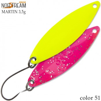 Блесна колеблющаяся Norstream Martin 3,5гр. цв. 51