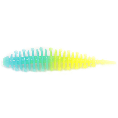 Силиконовая приманка Boroda Baits Ayra XL цв. Голубой/Лимон, 6 шт./уп.