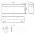 Аккумулятор Delta DTM 12022