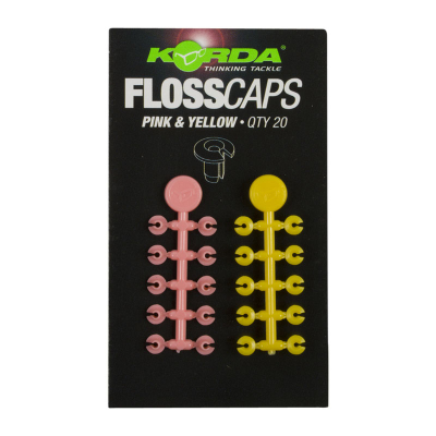Стопор для бойлов Korda Floss Caps Pink/Yellow KFLC3