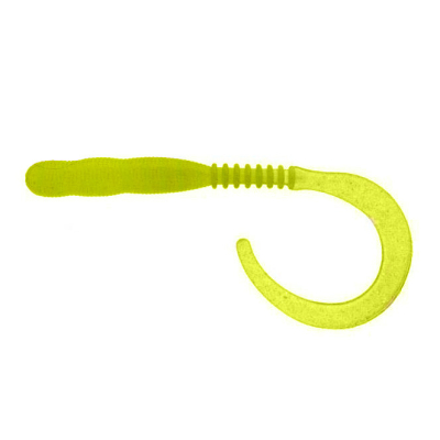 Силиконовая приманка Reins Curly Curly 4" цв. #015 Chart Pearl