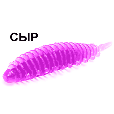 Мягкая приманка Boroda Baits Ayra Junior цв. Лиловый, аттр. Сыр, 12 шт./уп.