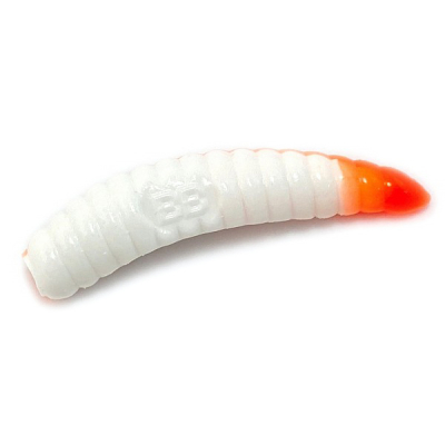 Силиконовая приманка Boroda Baits SiSiLiA 51 Floating цв. Белый/Ярко-оранжевый, 6 шт./уп. 