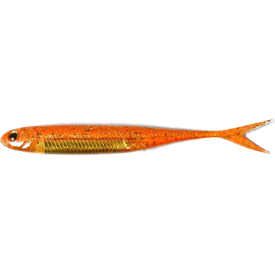 Силиконовая приманка Fish Arrow Flash J Split 5" SW цвет #119-Glow Orange/Silver (4шт.)