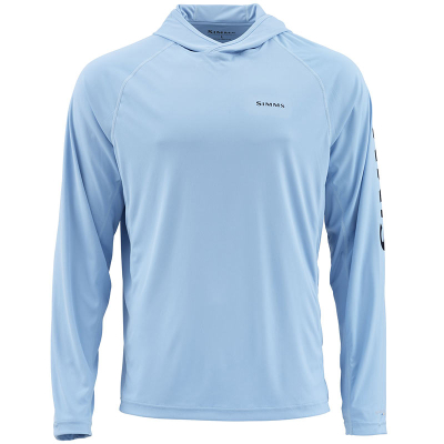 Термофутболка Simms SolarFlex Hoody - Print, Faded Denim, XL
