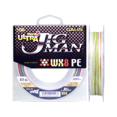 Шнур плетеный YGK Ultra Jig Man WX X8 300m (#2.5/40lb)