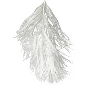 Перья страуса Metz Ostrich Plume White 80823