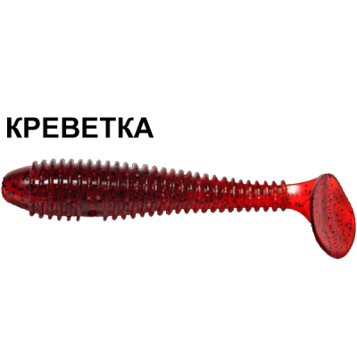 Силиконовая приманка Crazy Fish Vibro Fat 1-7.1-11-4 креветка цв. ruby (рубин)