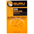 Крючок Guru Super Fine Pole №16 с бородкой