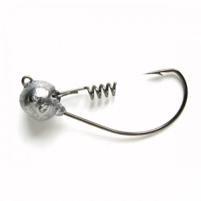 Тула Джиг-головка на оффсетном крючке с пружинкой №4 - 8 гр.