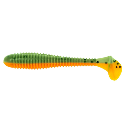 Силиконовая приманка Helios Catcher 2,75"/7 см Pepper Green & Orange 7шт. (HS-1-018)