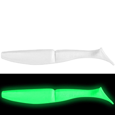 Силиконовая приманка Helios Guru 4,0"/10,16 см Phosphorus 7шт. (HS-30-041)