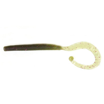 Силиконовая приманка Megabass Dot Worm 2 1/4" цв. Avocado Purple Core 00B3