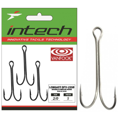 Крючки Intech Longaff DFV-23SB (5 шт) (#2/0)