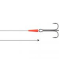 Монтаж на сома Mikado Set III Big Bait Ready Rig (200см, попл.20г, тройник №3/0) (HIC095-3/0)
