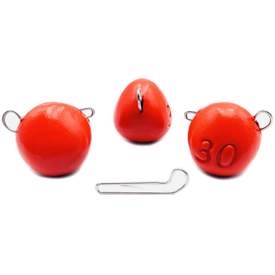 Груз UF Studio «КАПЛЯ» эксцентрик Красный UV - 30 грамм (7 шт)