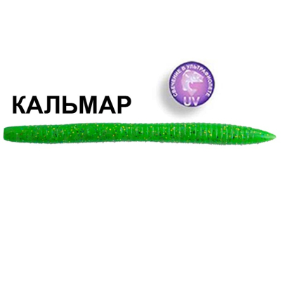 Силиконовая приманка Crazy Fish Magic Stick 5.1" 32-130-84-6 кальмар цв. toxic chartreuse (токсичный шартрес)