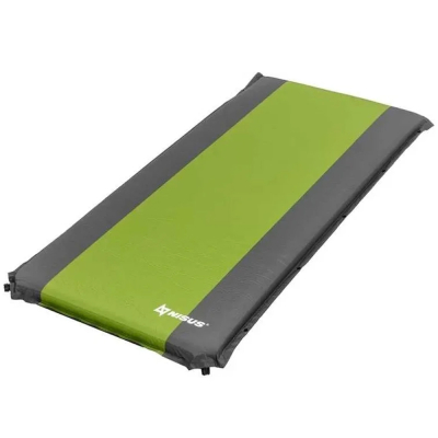 Коврик самонадувающийся Nisus 190x90x10 серый/салатовый (N-010 W-LGG)