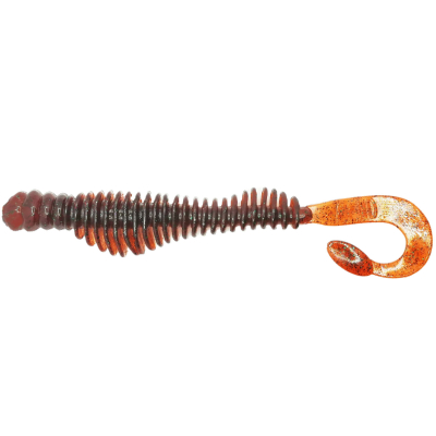 Силиконовая приманка твистер RuBaits Belly Twister - RBBT128Rd12 - Старое вино 