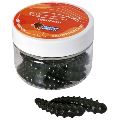 Силиконовая приманка Brown Perch Bark Beetle Larva 34mm цвет FS603