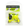 Джиг-головка Yoshi Onyx Jig Bros Шар 1, вес 14 г, 8 шт., цвет лимонный (крючок Eagle Claw)
