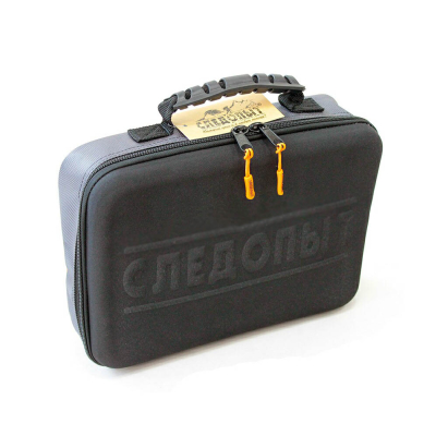 Сумка рыболовная "Следопыт" Module Case, 30х22х10 см, цв. серый + 2 коробки Luno 20