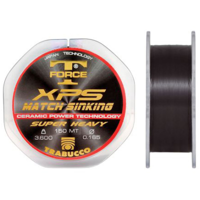Леска Trabucco T-Force XPS Match Sinking, Glossy Black 150m - 0.220mm 6.57kg