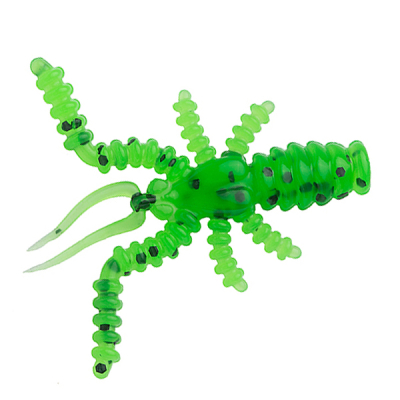 Силиконовые приманки Русская Фишка Москит, Креветка 3,5 см (Цвет 21, Авокадо)