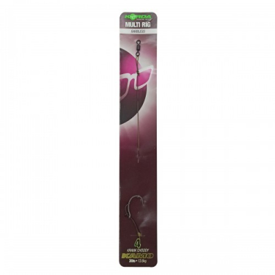 Поводок готовый Korda Multi Rig Kamo 30lb Krank Choddy Barbless №4 (KCR085)