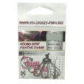Одинарный крючок Crazy Fish Round Bent Fixative Shank RBFS-10 15шт 