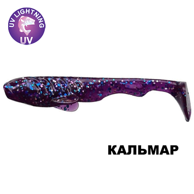 Силиконовая приманка Crazy Fish Tough 2" 71-50-98-6 кальмар цв. Space