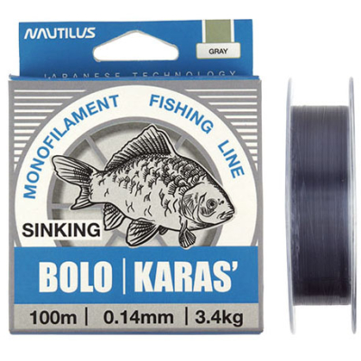 Леска Nautilus Bolo карась 100м 0,14мм, 3,4кг