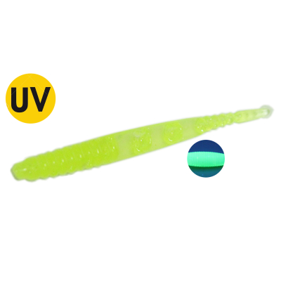 Мягкая приманка MicroFishing Micro Worm 1.5" 10шт Шартрез-Креветка