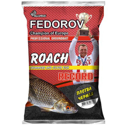 Прикормка Allvega "Fedorov Record" 1 кг (ПЛОТВА ЧЕРНАЯ)