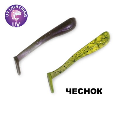 Силиконовая приманка Crazy Fish Nano Minnow 1.1" 68-27-54/67-5 чеснок цв. green acid (зеленая кислота)/ цв. olive pearl (оливковый перламутр)